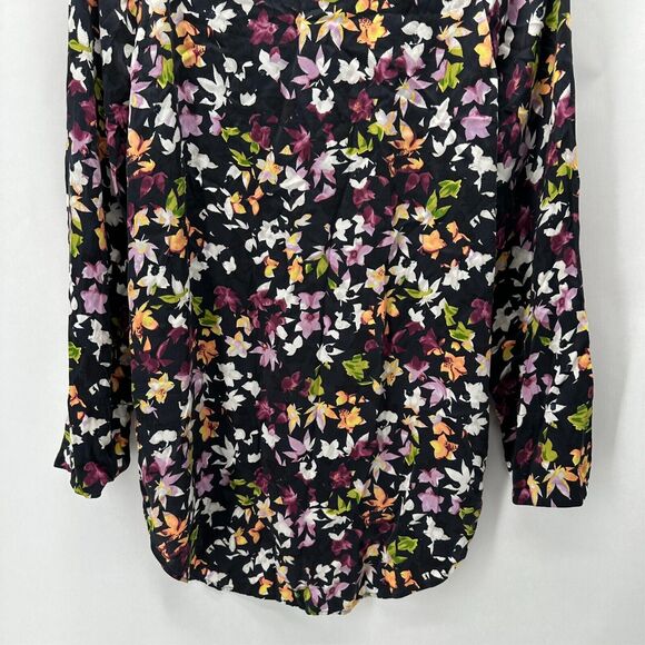 Equipment 100% Silk Button Front Shirt Women XS Floral Cottage Boho Preppy City - Picture 6 of 10